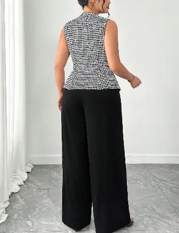 Compleu SHEIN CURVE, alb/negru