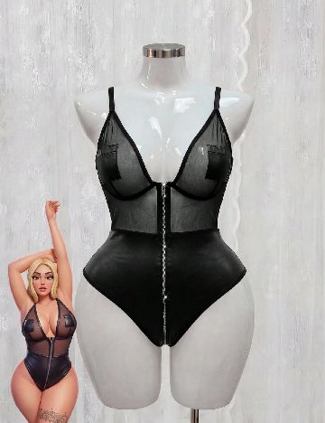 Body SHEIN CURVE, negru