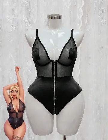Body SHEIN CURVE, negru
