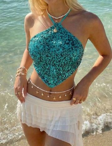 Top SHEIN, albastru