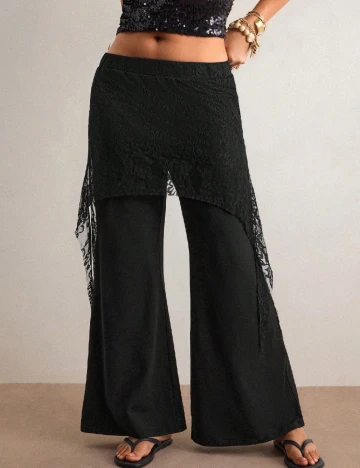 Pantaloni SHEIN CURVE, negru