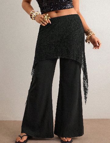 Pantaloni SHEIN CURVE, negru