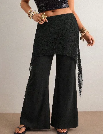 Pantaloni SHEIN CURVE, negru