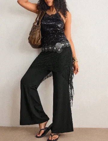 Pantaloni SHEIN CURVE, negru