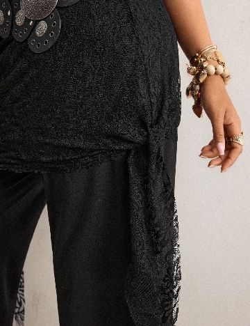 Pantaloni SHEIN CURVE, negru