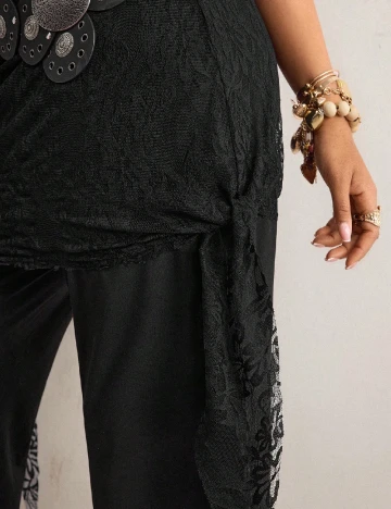 Pantaloni SHEIN CURVE, negru