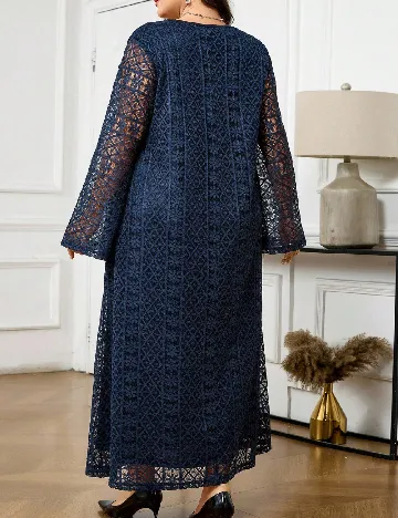 Rochie lunga SHEIN CURVE, bleumarin