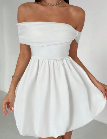 Rochie scurta SHEIN, alb