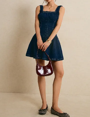 Rochie scurta Poeselle, bleumarin