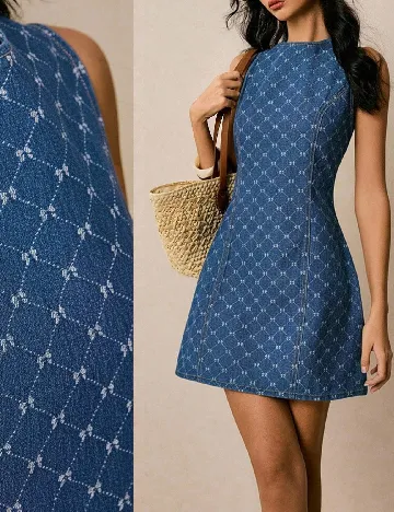 Rochie scurta SHEIN, albastru