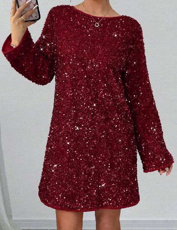 Rochie scurta SHEIN, rosu