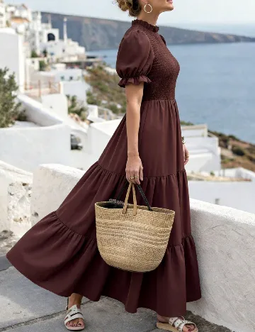 Rochie lunga SHEIN, maro