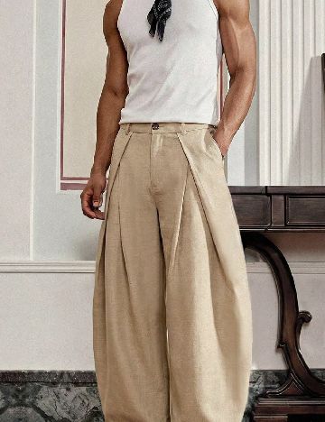 Pantaloni SHEIN, maro