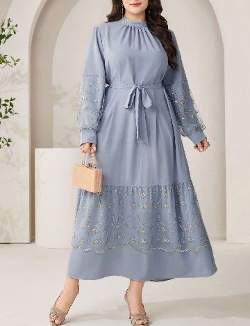 Rochie lunga SHEIN CURVE, albastru