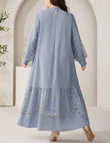 Rochie lunga SHEIN CURVE, albastru