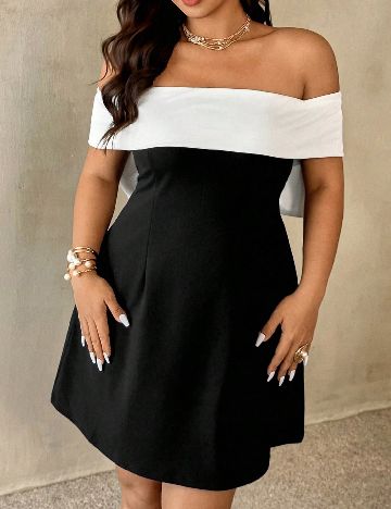 Rochie scurta SHEIN CURVE, negru