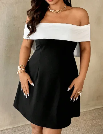 Rochie scurta SHEIN CURVE, negru