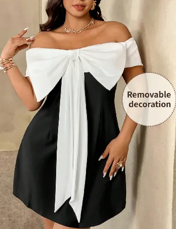 Rochie scurta SHEIN CURVE, negru