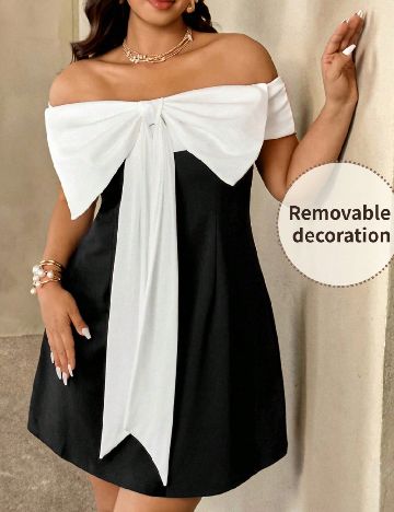 Rochie scurta SHEIN CURVE, negru