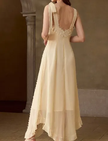 Rochie lunga MOTF, crem