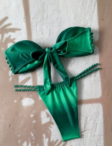 Costum de baie SHEIN, verde