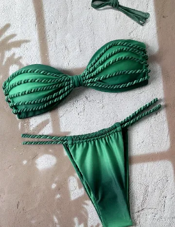 Costum de baie SHEIN, verde