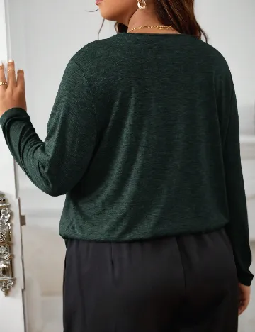 Bluza SHEIN CURVE, verde