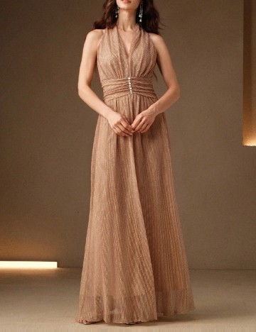 Rochie lunga Anewsta, maro
