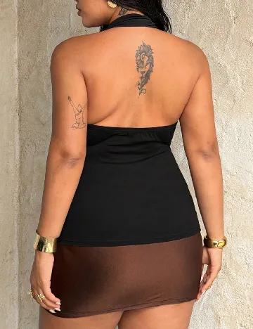 Top SHEIN CURVE, negru