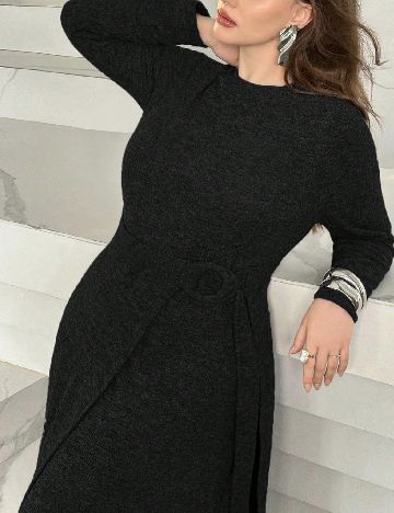 Rochie lunga SHEIN CURVE, negru