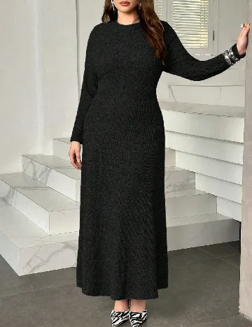 Rochie lunga SHEIN CURVE, negru