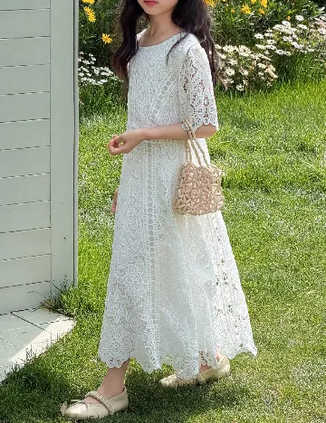 Rochie Dazy Kids, alb