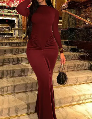 Rochie lunga SHEIN CURVE, rosu