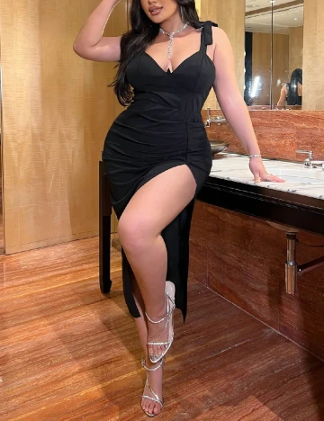 Rochie medie SHEIN CURVE, negru
