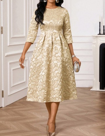 Rochie medie SHEIN, crem