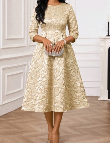 Rochie medie SHEIN, crem