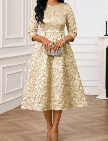 Rochie medie SHEIN, crem