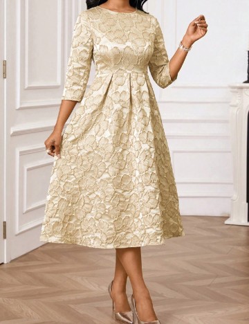 Rochie medie SHEIN, crem