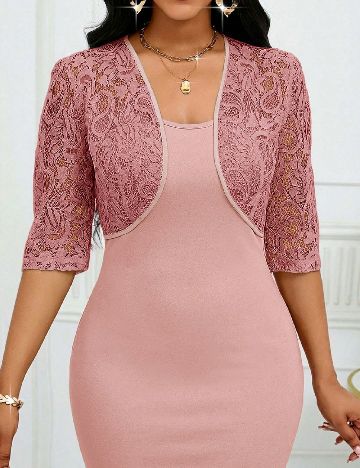 Bolero SHEIN, roz