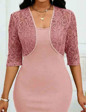 Bolero SHEIN, roz