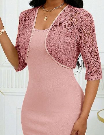 Bolero SHEIN, roz