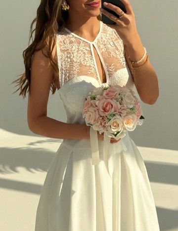 Rochie lunga SHEIN, alb