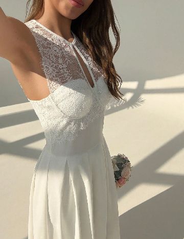 Rochie lunga SHEIN, alb