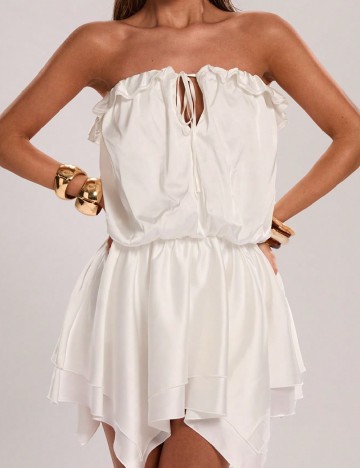 Rochie scurta SHEIN, alb