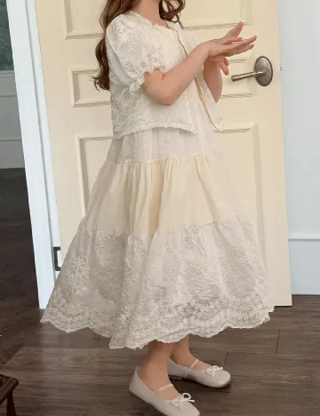 Rochie Dazy Kids, crem
