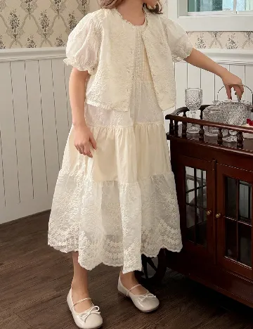 Rochie Dazy Kids, crem