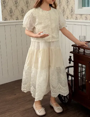 Rochie Dazy Kids, crem