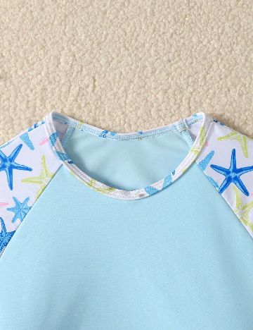 Costum de baie Shein Kids, albastru