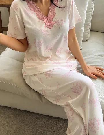 Pijama SHEIN, ecru