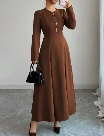 Rochie lunga SHEIN, maro